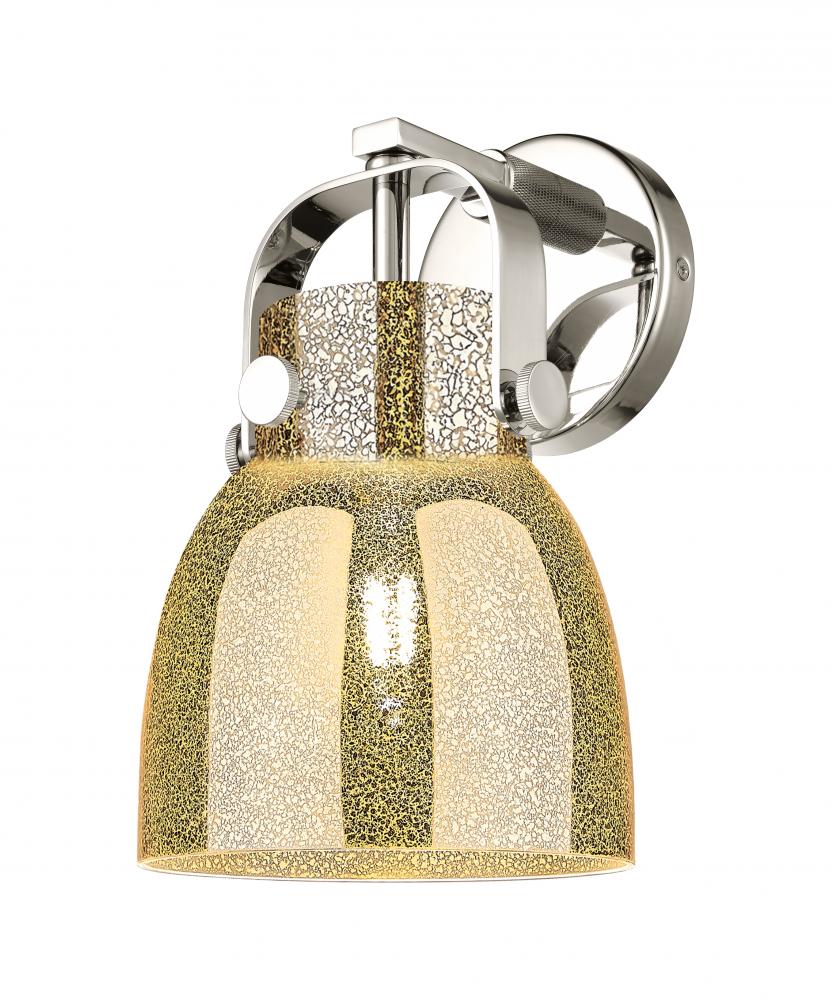 Pilaster II Bell - 1 Light - 7 inch - Polished Nickel - Sconce