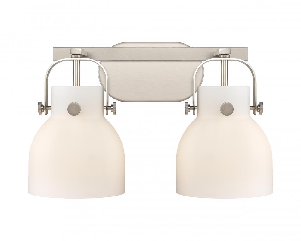 Pilaster II Bell - 2 Light - 17 inch - Satin Nickel - Bath Vanity Light