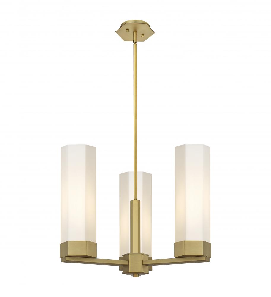 Claverack - 3 Light - 22 inch - Brushed Brass - Pendant