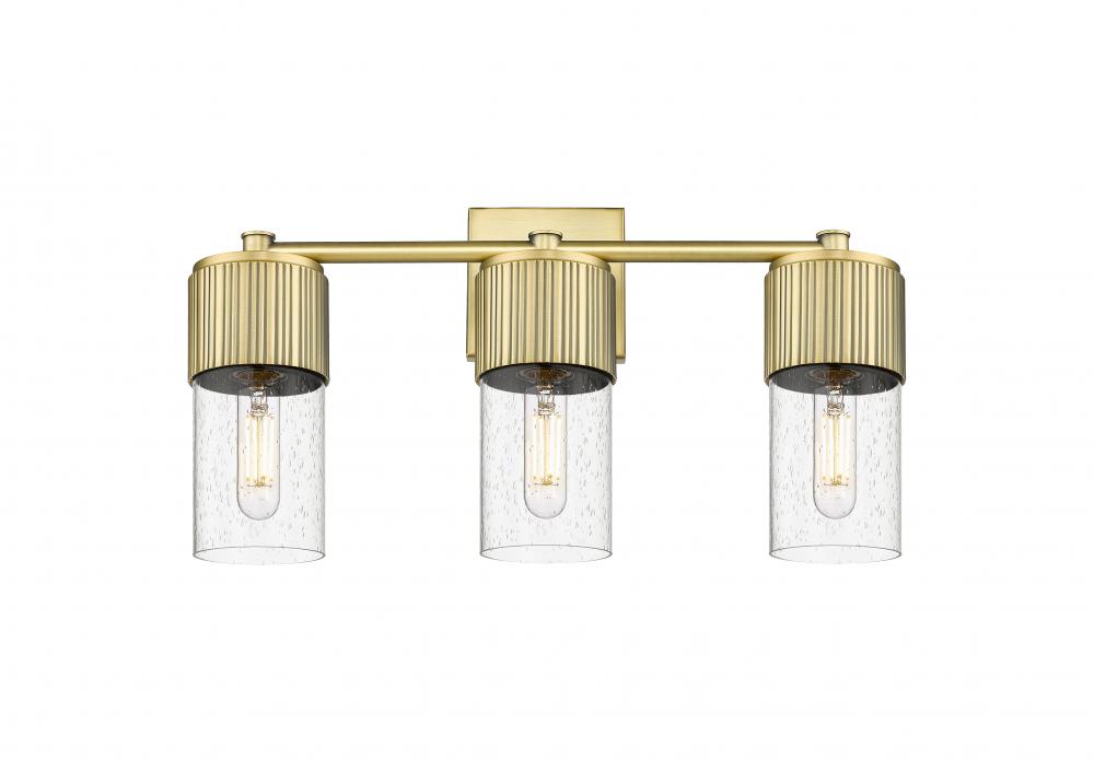 Bolivar - 3 Light - 21 inch - Brushed Brass - Bath Vanity Light