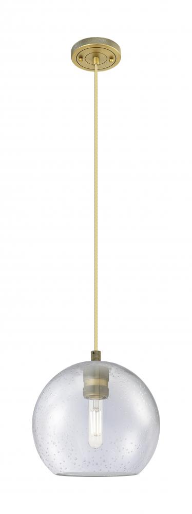 Crown Point - 1 Light - 8 inch - Brushed Brass - Pendant