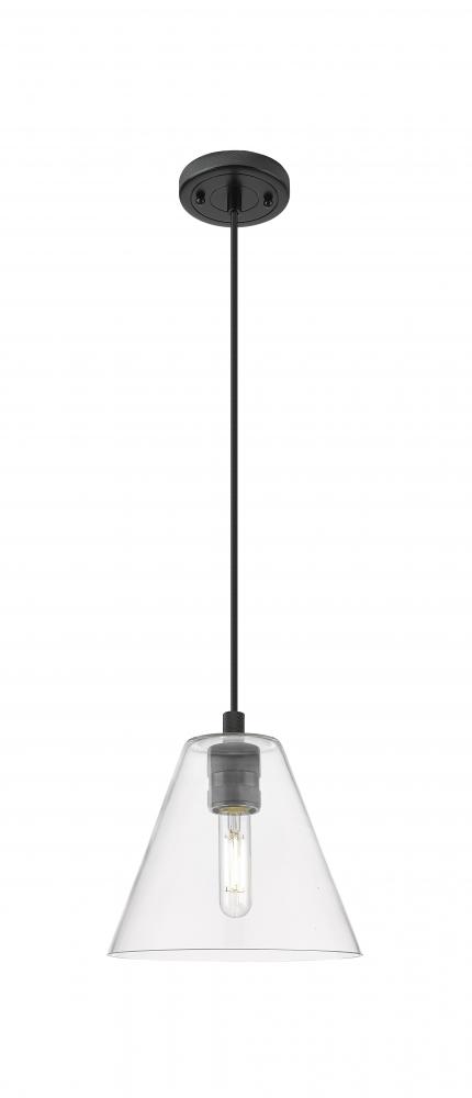 Crown Point - 1 Light - 8 inch - Matte Black - Pendant