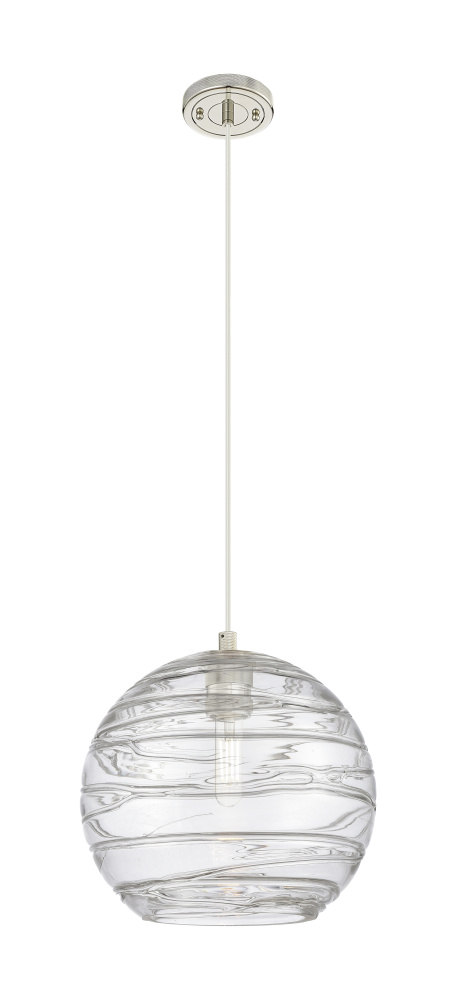 Crown Point - 1 Light - 10 inch - Polished Nickel - Pendant