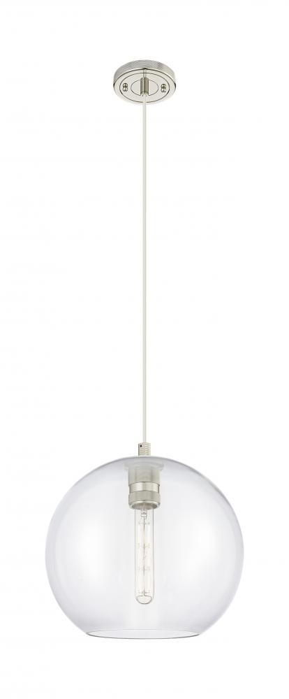 Crown Point - 1 Light - 10 inch - Polished Nickel - Pendant