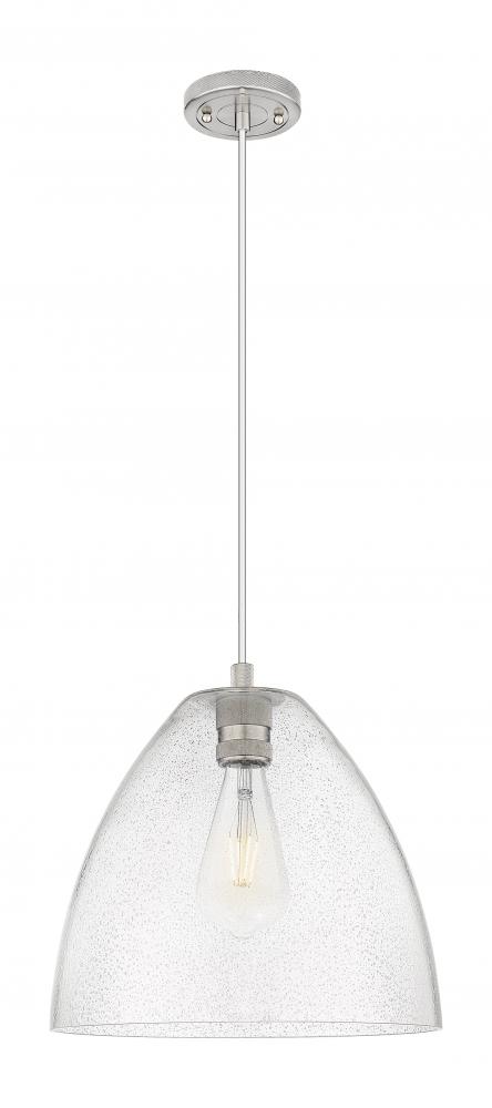 Crown Point - 1 Light - 12 inch - Satin Nickel - Pendant