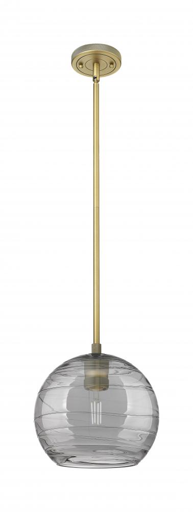 Crown Point - 1 Light - 8 inch - Brushed Brass - Pendant