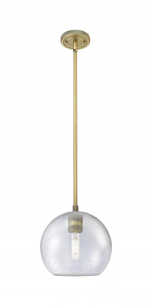 Crown Point - 1 Light - 8 inch - Brushed Brass - Pendant