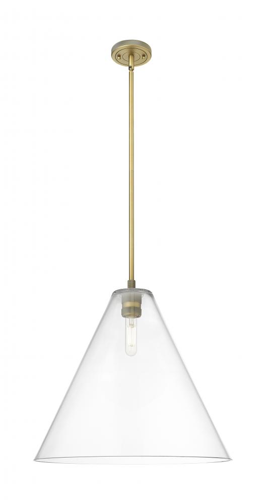 Crown Point - 1 Light - 16 inch - Brushed Brass - Pendant