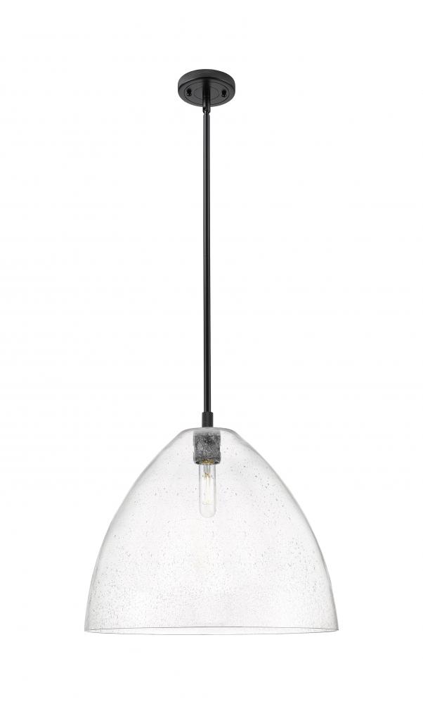 Crown Point - 1 Light - 16 inch - Matte Black - Pendant