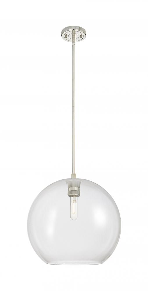 Crown Point - 1 Light - 12 inch - Polished Nickel - Pendant