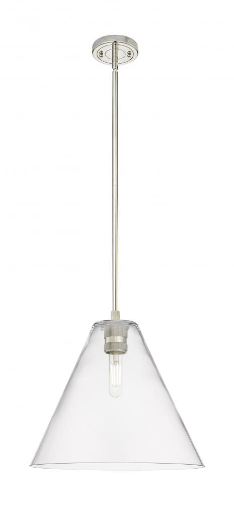 Crown Point - 1 Light - 12 inch - Polished Nickel - Pendant