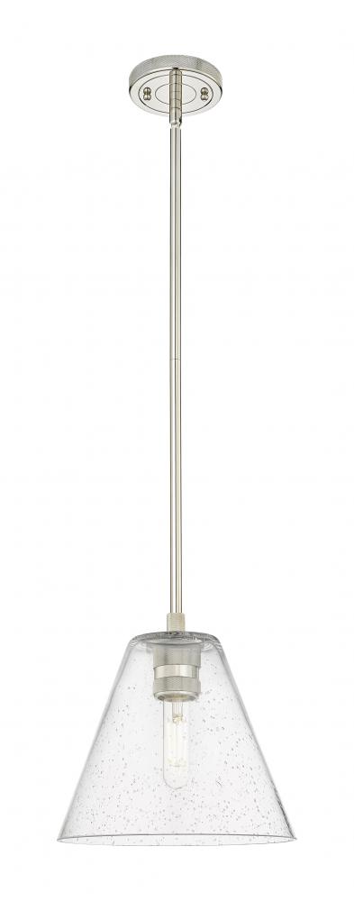 Crown Point - 1 Light - 8 inch - Polished Nickel - Pendant