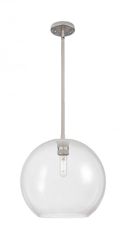 Crown Point - 1 Light - 12 inch - Satin Nickel - Pendant