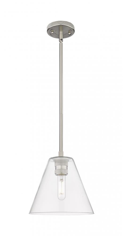 Crown Point - 1 Light - 8 inch - Satin Nickel - Pendant