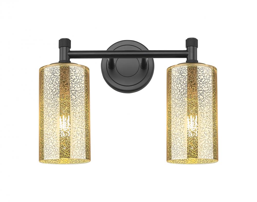 Crown Point - 2 Light - 14 inch - Matte Black - Bath Vanity Light