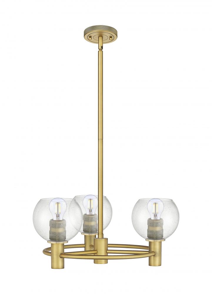 Crown Point - 3 Light - 20 inch - Brushed Brass - Pendant