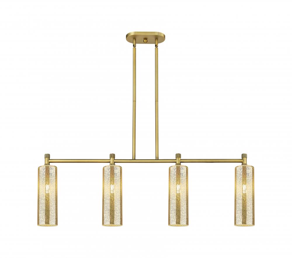 Crown Point - 4 Light - 44 inch - Brushed Brass - Island Light