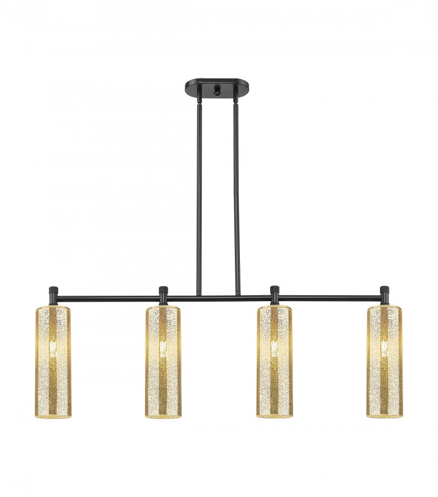 Crown Point - 4 Light - 44 inch - Matte Black - Island Light