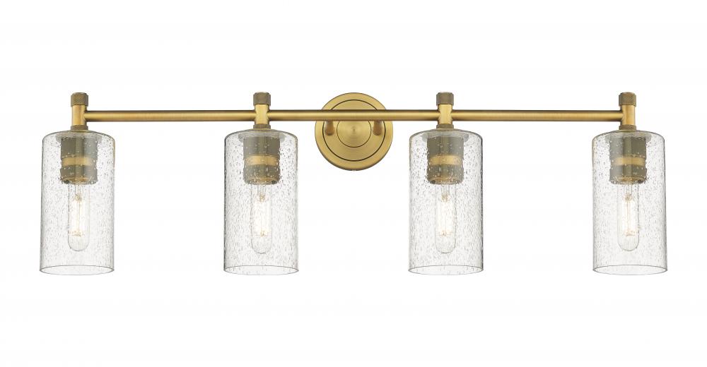 Crown Point - 4 Light - 34 inch - Brushed Brass - Bath Vanity Light
