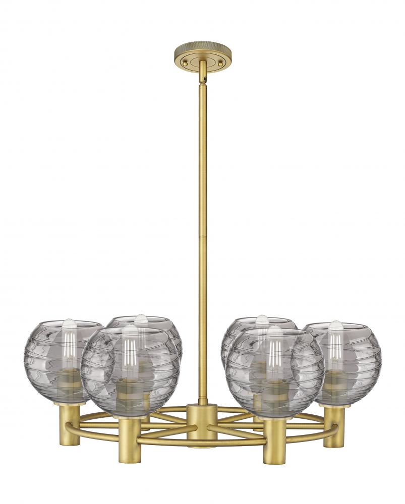 Crown Point - 6 Light - 26 inch - Brushed Brass - Chandelier
