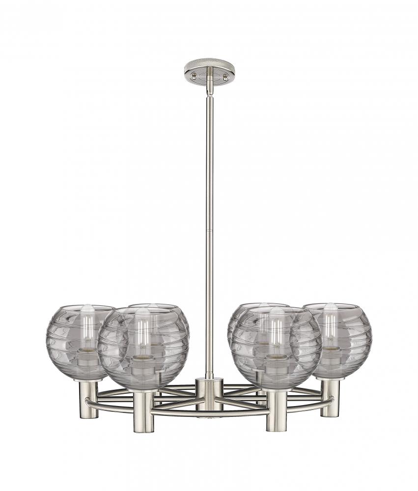 Crown Point - 6 Light - 26 inch - Satin Nickel - Chandelier