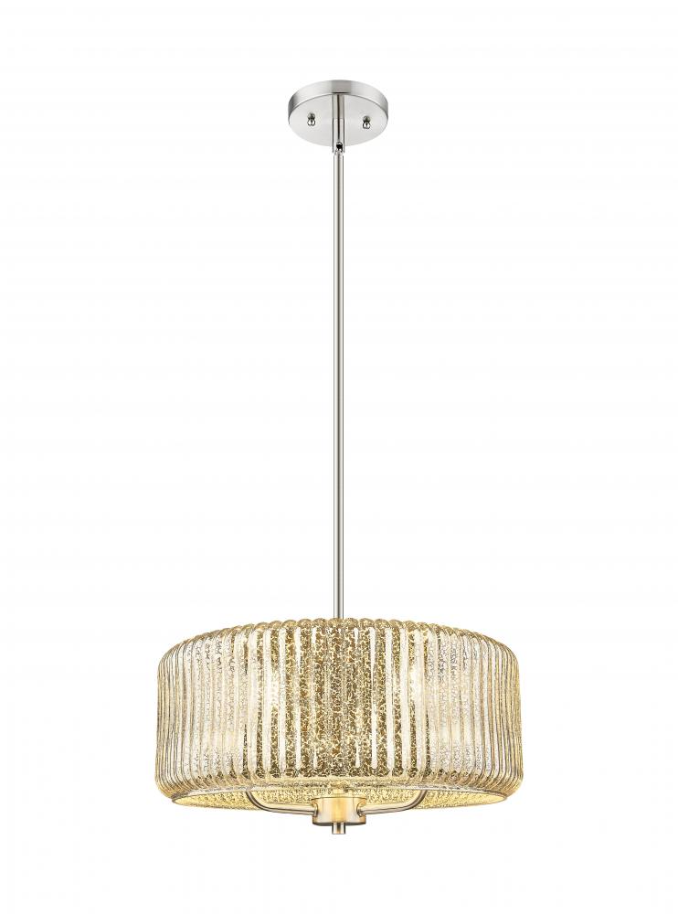 Windsor - 3 Light - 16 inch - Brushed Satin Nickel - Stem hung - Pendant