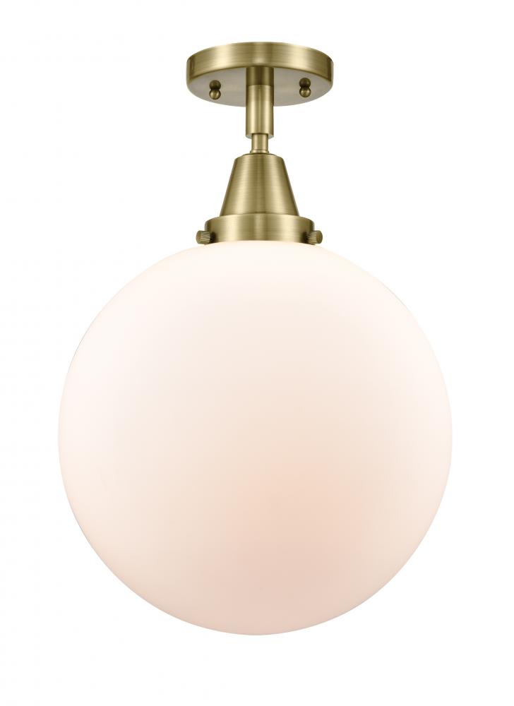 Beacon - 1 Light - 12 inch - Antique Brass - Semi-Flush Mount