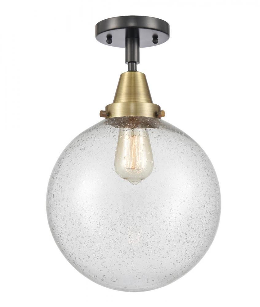 Beacon - 1 Light - 10 inch - Black Antique Brass - Semi-Flush Mount