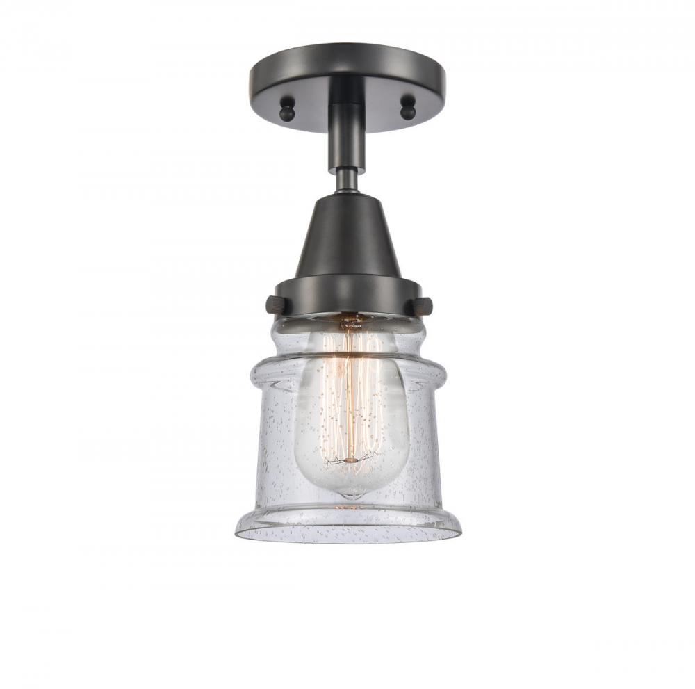 Canton - 1 Light - 6 inch - Matte Black - Semi-Flush Mount