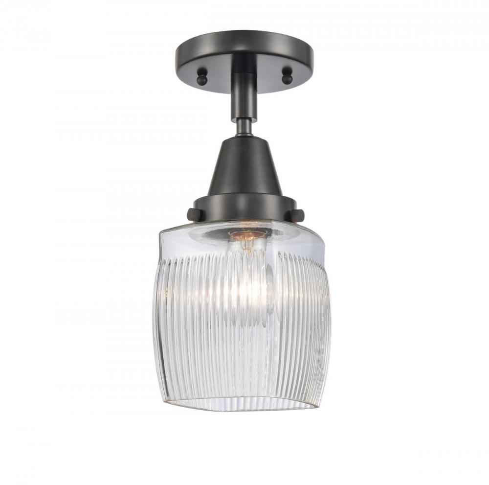 Colton - 1 Light - 6 inch - Matte Black - Semi-Flush Mount