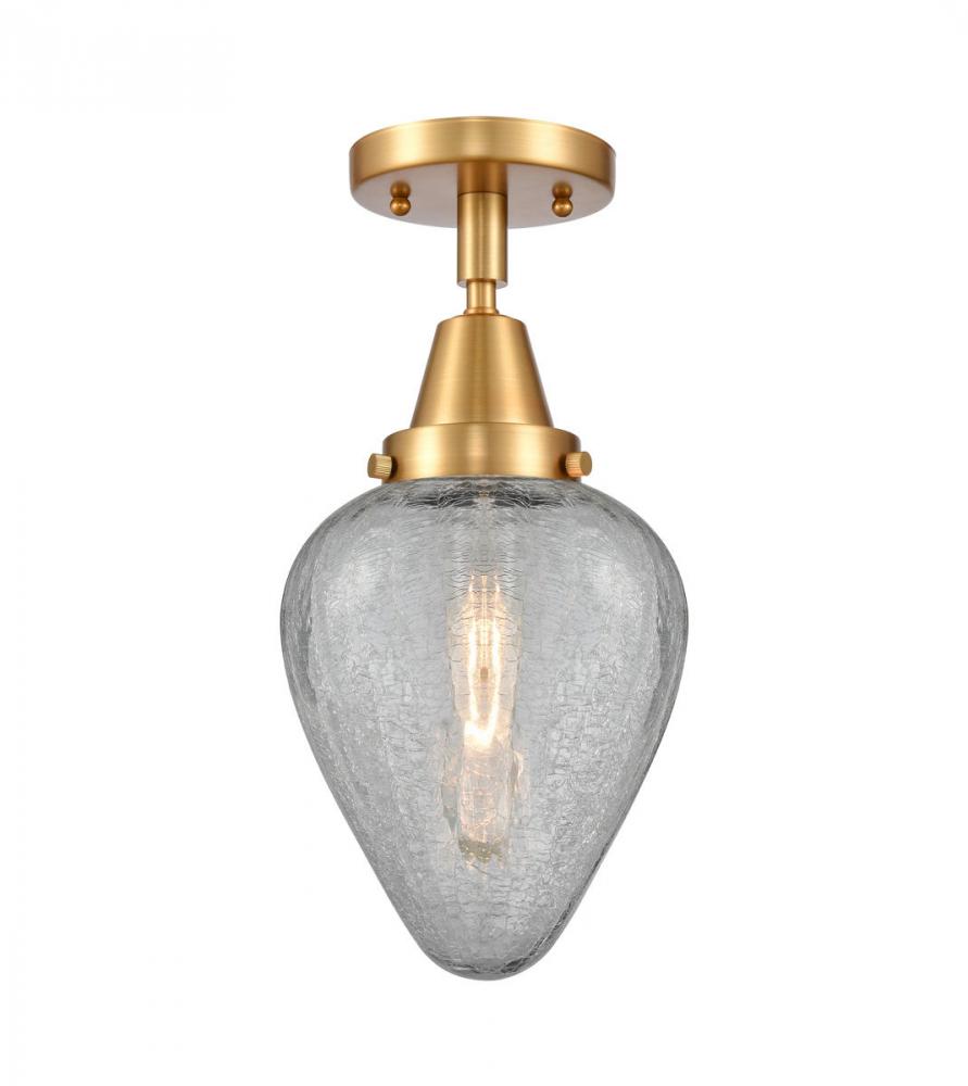 Geneseo - 1 Light - 7 inch - Satin Gold - Semi-Flush Mount