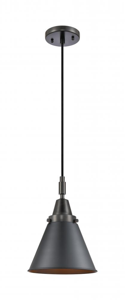 Appalachian - 1 Light - 8 inch - Matte Black - Mini Pendant