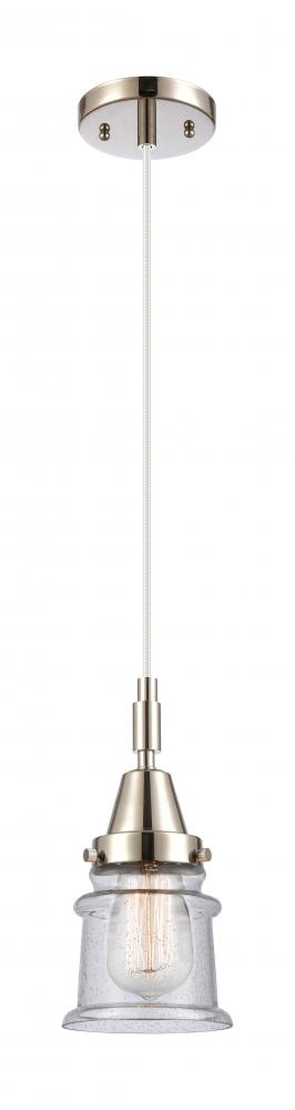 Canton - 1 Light - 7 inch - Polished Nickel - Mini Pendant
