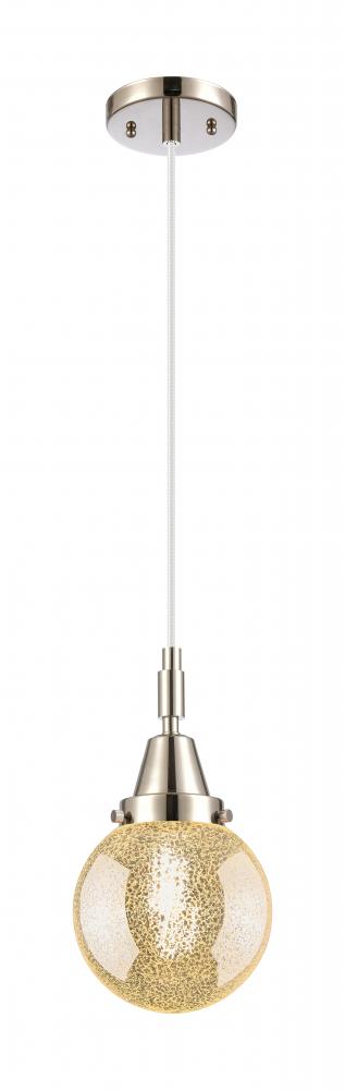 Beacon - 1 Light - 6 inch - Polished Nickel - Mini Pendant