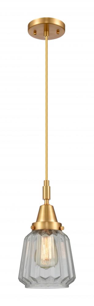 Chatham - 1 Light - 7 inch - Satin Gold - Mini Pendant