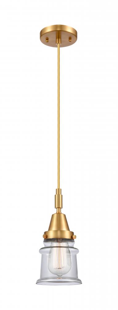 Canton - 1 Light - 7 inch - Satin Gold - Mini Pendant