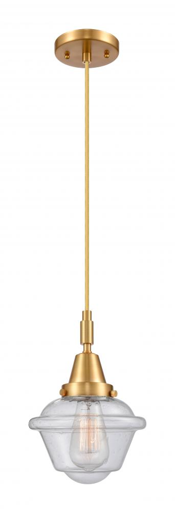 Oxford - 1 Light - 8 inch - Satin Gold - Mini Pendant