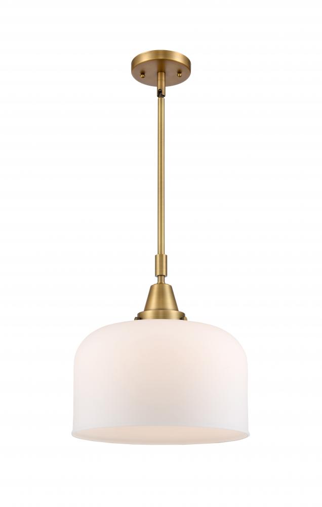 Bell - 1 Light - 12 inch - Brushed Brass - Mini Pendant