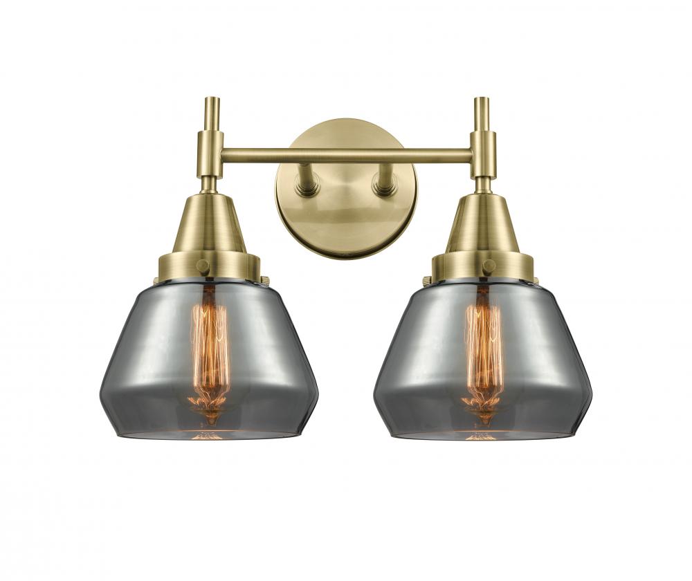 Fulton - 2 Light - 16 inch - Antique Brass - Bath Vanity Light