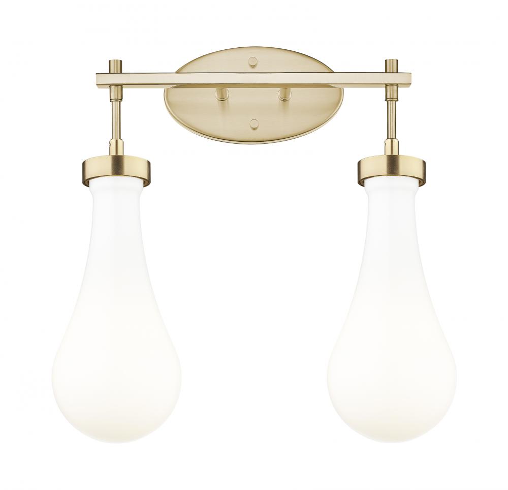 Owego - 2 Light - 17 inch - Champagne Bronze - Bath Vanity Light