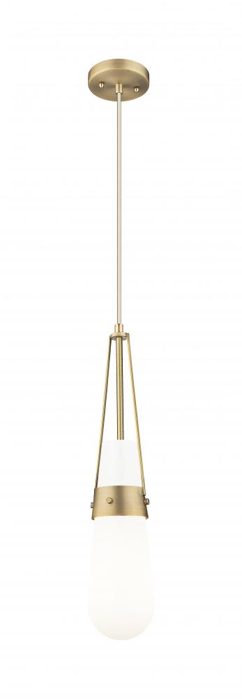 Milan - 1 Light - 4 inch - Brushed Brass - Pendant