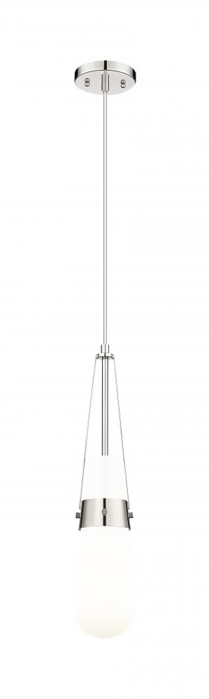Milan - 1 Light - 4 inch - Polished Nickel - Pendant