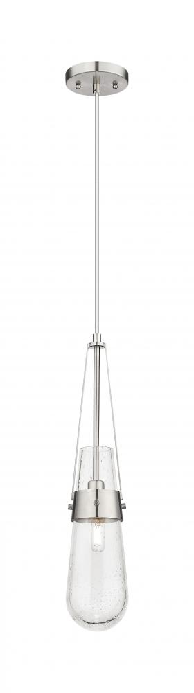 Milan - 1 Light - 4 inch - Satin Nickel - Pendant