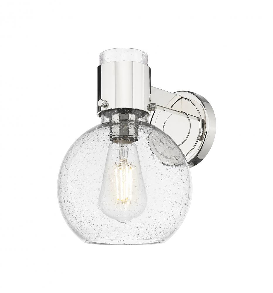 Lawton Sphere - 1 Light - 8 inch - Polished Nickel - Sconce