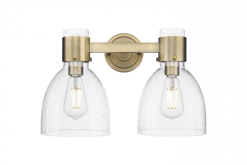 Lawton Bell - 2 Light - 17 inch - Brushed Brass - Bath Vanity Light