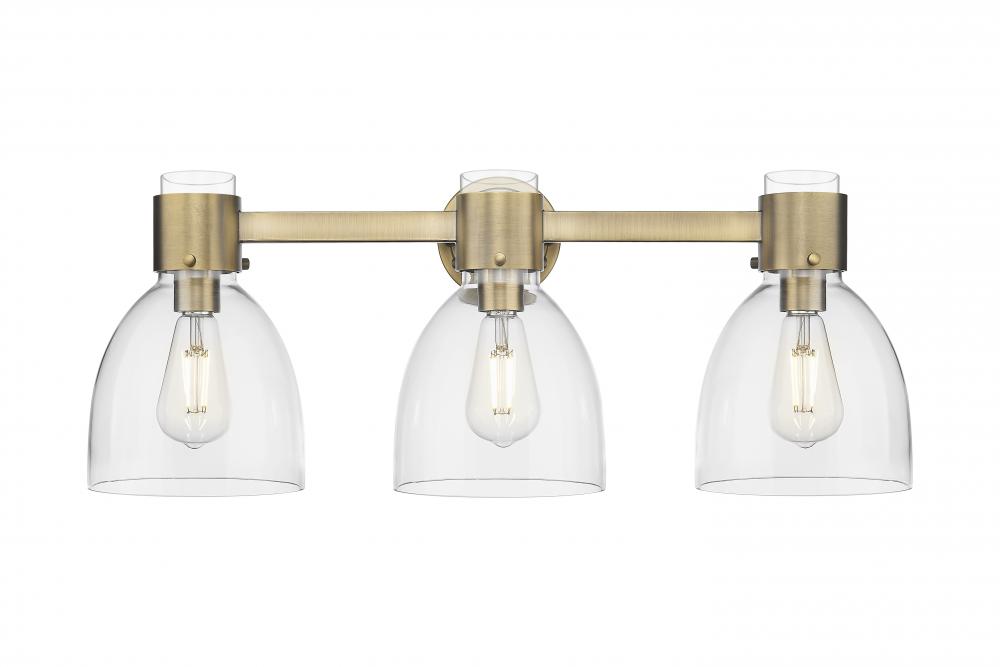 Lawton Bell - 3 Light - 27 inch - Brushed Brass - Bath Vanity Light