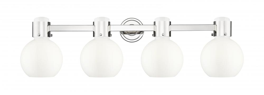 Lawton Sphere - 4 Light - 27 inch - Polished Nickel - Bath Vanity Light