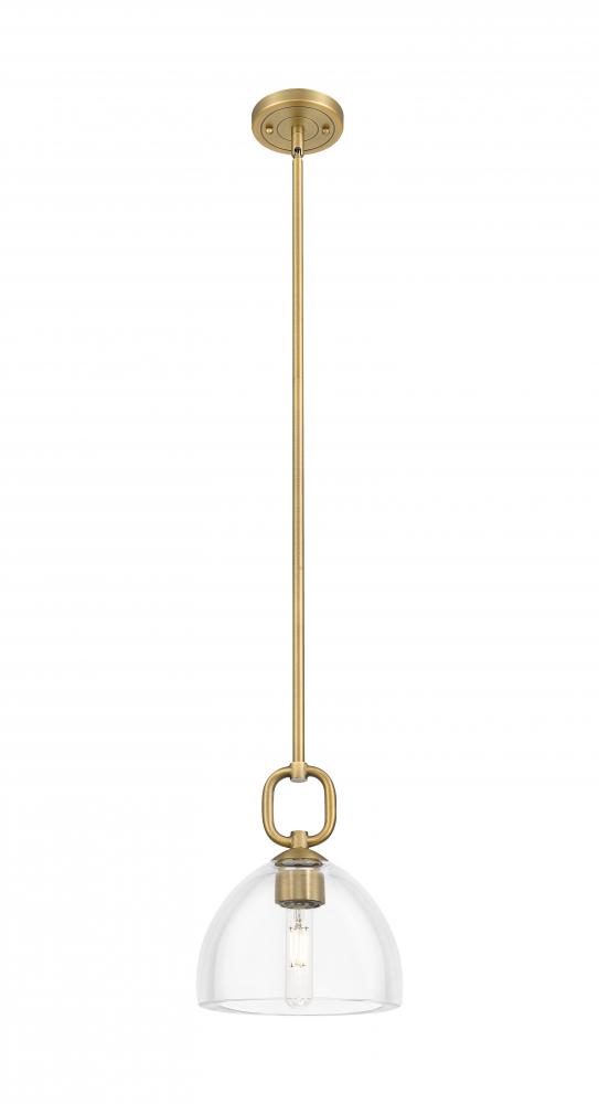 Hudson - 1 Light - 8 inch - Brushed Brass - Mini Pendant