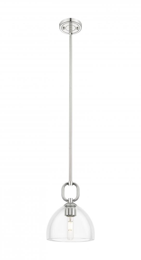 Hudson - 1 Light - 8 inch - Polished Nickel - Mini Pendant