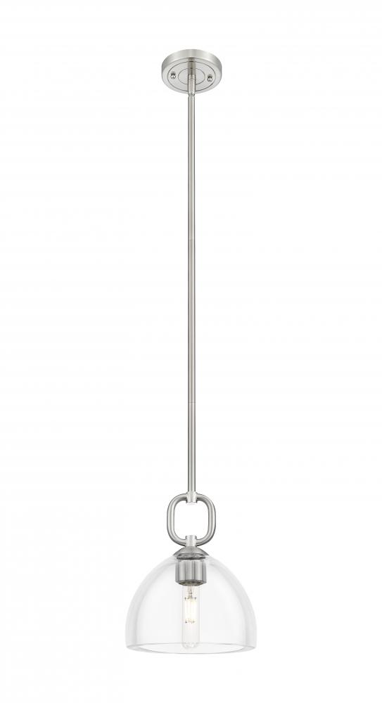 Hudson - 1 Light - 8 inch - Satin Nickel - Mini Pendant